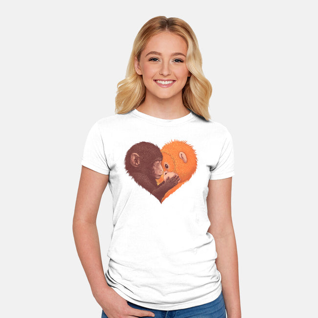Punch Needs Cuddles-Womens-Fitted-Tee-zybbhorn
