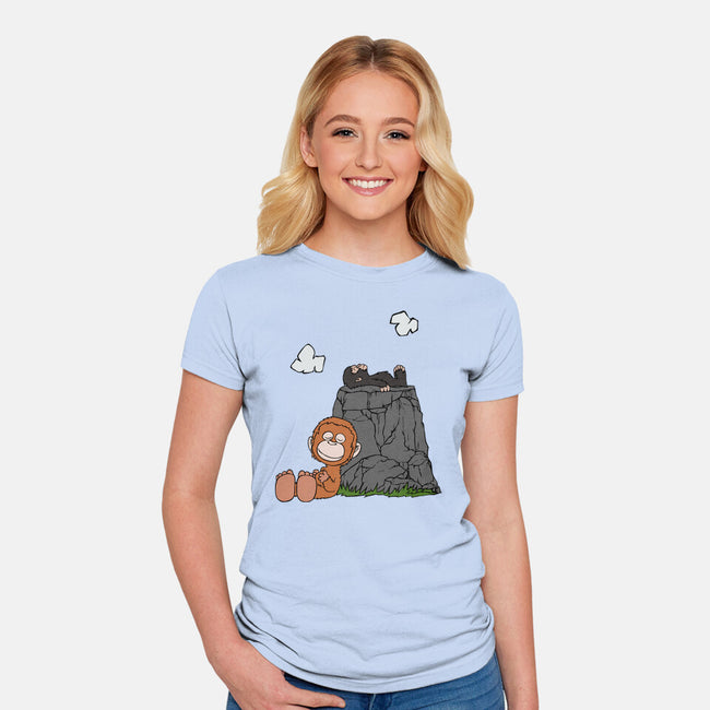 Sleeping Punch Kun-Womens-Fitted-Tee-joerawks