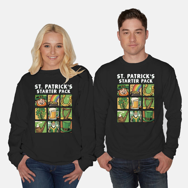 St. Patrick's Starter Pack-Unisex-Crew Neck-Sweatshirt-GoshWow
