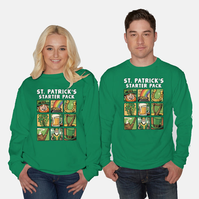 St. Patrick's Starter Pack-Unisex-Crew Neck-Sweatshirt-GoshWow