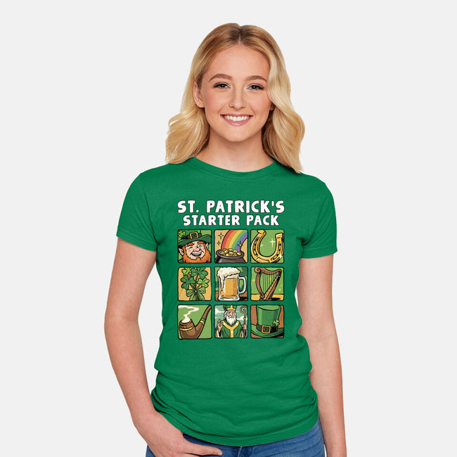 St. Patrick's Starter Pack-Womens-Fitted-Tee-GoshWow
