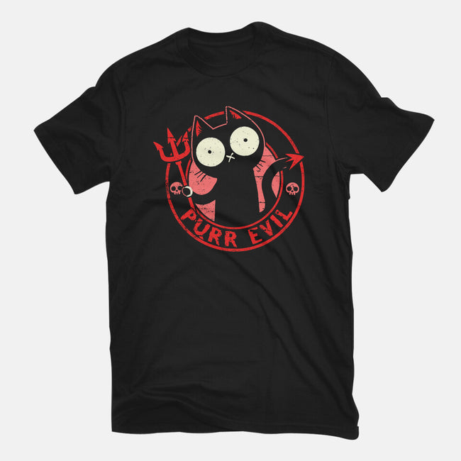 Purr Evil Cat-Youth-Basic-Tee-BridgeWalker