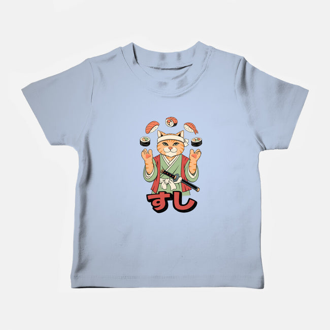 Juggling Sushi-Baby-Basic-Tee-alfbocreative