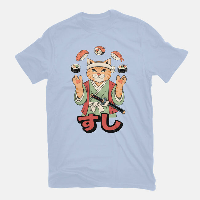 Juggling Sushi-Womens-Basic-Tee-alfbocreative