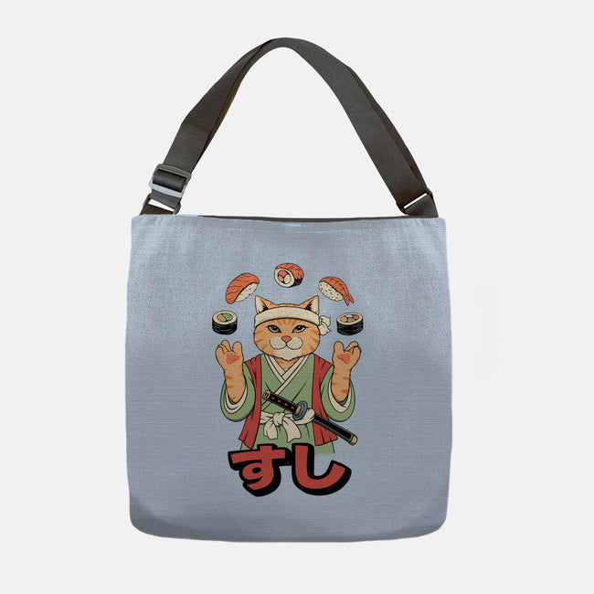 Juggling Sushi-None-Adjustable Tote-Bag-alfbocreative
