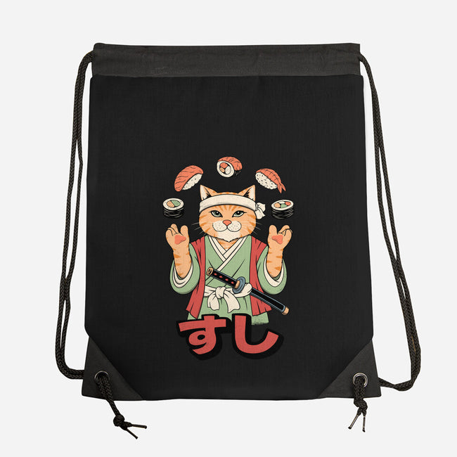 Juggling Sushi-None-Drawstring-Bag-alfbocreative
