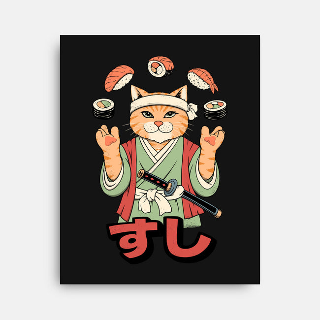 Juggling Sushi-None-Stretched-Canvas-alfbocreative