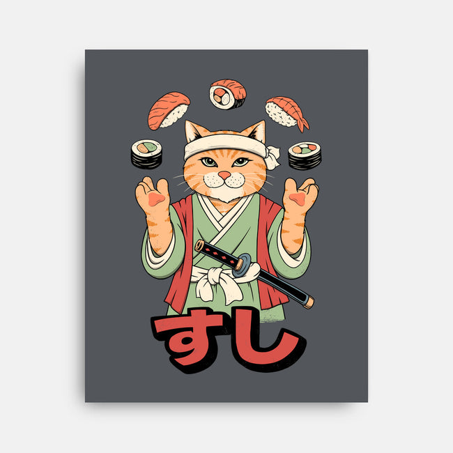 Juggling Sushi-None-Stretched-Canvas-alfbocreative