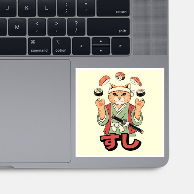 Juggling Sushi-None-Glossy-Sticker-alfbocreative
