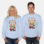 Juggling Sushi-Unisex-Crew Neck-Sweatshirt-alfbocreative