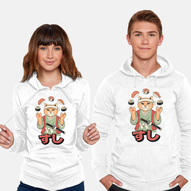 Juggling Sushi-Unisex-Pullover-Sweatshirt-alfbocreative