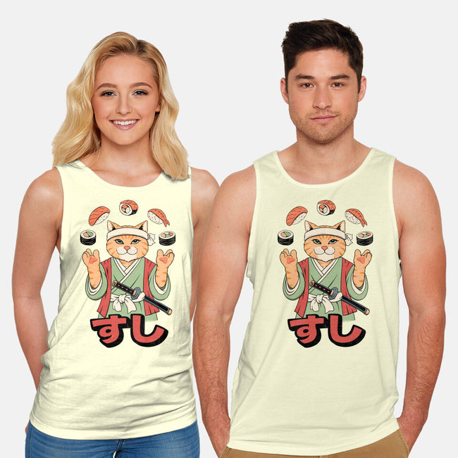 Juggling Sushi-Unisex-Basic-Tank-alfbocreative