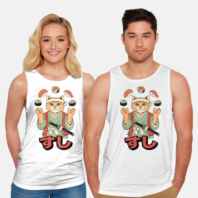 Juggling Sushi-Unisex-Basic-Tank-alfbocreative