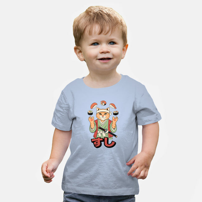 Juggling Sushi-Baby-Basic-Tee-alfbocreative