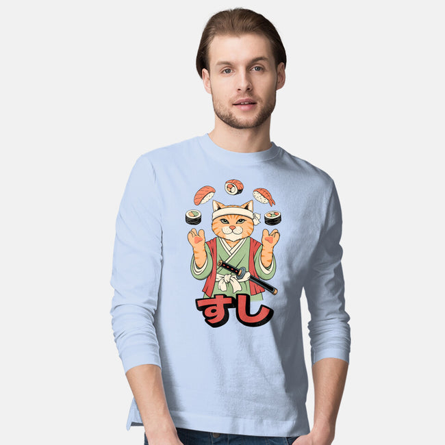 Juggling Sushi-Mens-Long Sleeved-Tee-alfbocreative