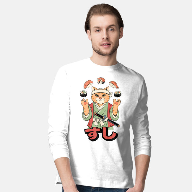 Juggling Sushi-Mens-Long Sleeved-Tee-alfbocreative
