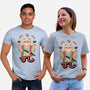 Juggling Sushi-Unisex-Basic-Tee-alfbocreative