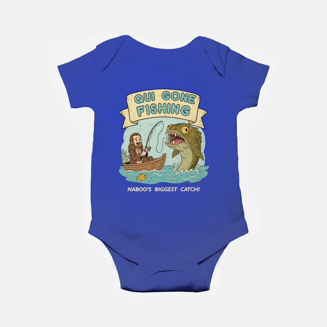 Qui Gone Fishing-Baby-Basic-Onesie-milasneeze