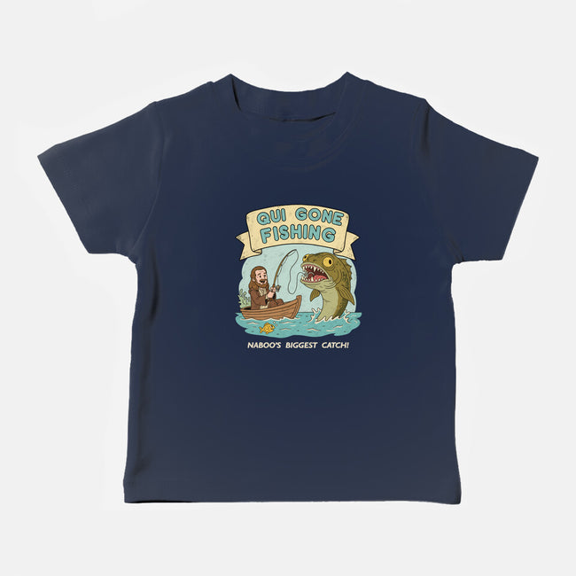 Qui Gone Fishing-Baby-Basic-Tee-milasneeze