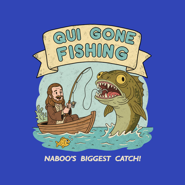 Qui Gone Fishing-None-Drawstring-Bag-milasneeze