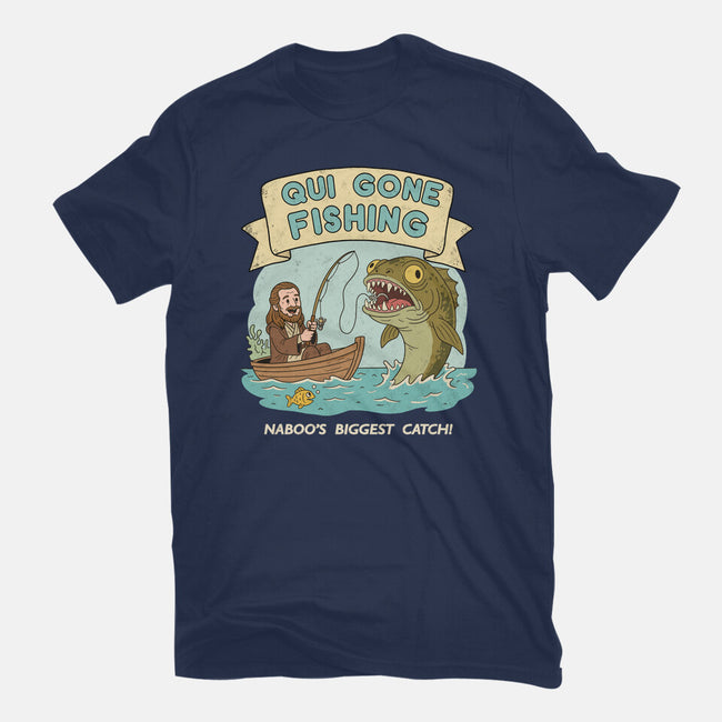 Qui Gone Fishing-Youth-Basic-Tee-milasneeze