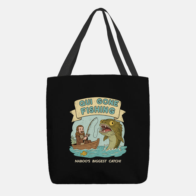 Qui Gone Fishing-None-Basic Tote-Bag-milasneeze