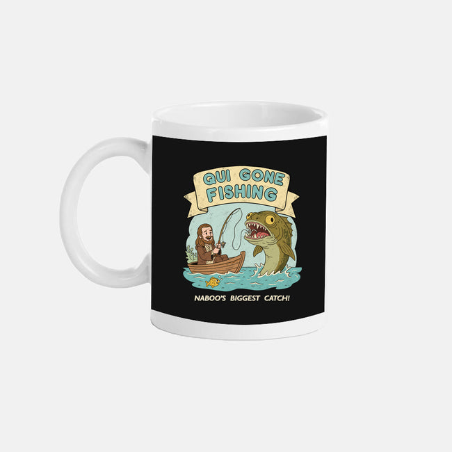 Qui Gone Fishing-None-Mug-Drinkware-milasneeze