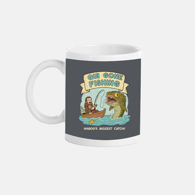 Qui Gone Fishing-None-Mug-Drinkware-milasneeze