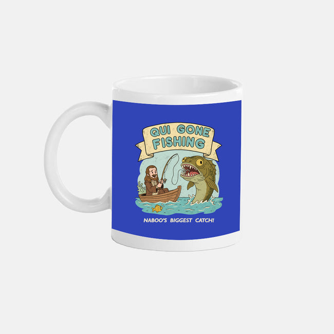 Qui Gone Fishing-None-Mug-Drinkware-milasneeze