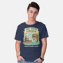 Qui Gone Fishing-Mens-Basic-Tee-milasneeze