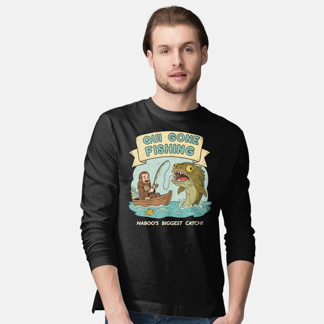 Qui Gone Fishing-Mens-Long Sleeved-Tee-milasneeze