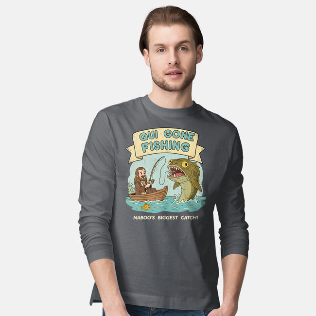 Qui Gone Fishing-Mens-Long Sleeved-Tee-milasneeze