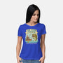 Qui Gone Fishing-Womens-Basic-Tee-milasneeze