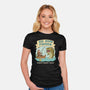 Qui Gone Fishing-Womens-Fitted-Tee-milasneeze
