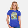 Qui Gone Fishing-Womens-Fitted-Tee-milasneeze