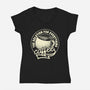 Coffee The Solution For Everything-Womens-V-Neck-Tee-tobefonseca