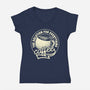 Coffee The Solution For Everything-Womens-V-Neck-Tee-tobefonseca