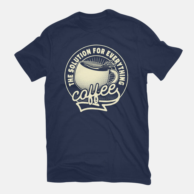 Coffee The Solution For Everything-Mens-Heavyweight-Tee-tobefonseca