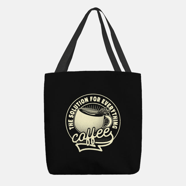 Coffee The Solution For Everything-None-Basic Tote-Bag-tobefonseca