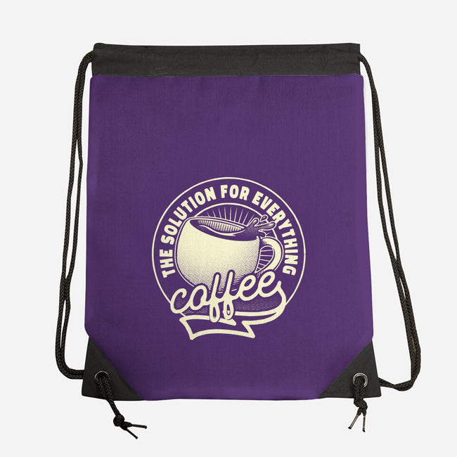 Coffee The Solution For Everything-None-Drawstring-Bag-tobefonseca