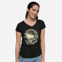 Coffee The Solution For Everything-Womens-V-Neck-Tee-tobefonseca