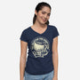 Coffee The Solution For Everything-Womens-V-Neck-Tee-tobefonseca