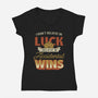 Accidental Wins-Womens-V-Neck-Tee-Popnotic