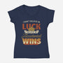 Accidental Wins-Womens-V-Neck-Tee-Popnotic
