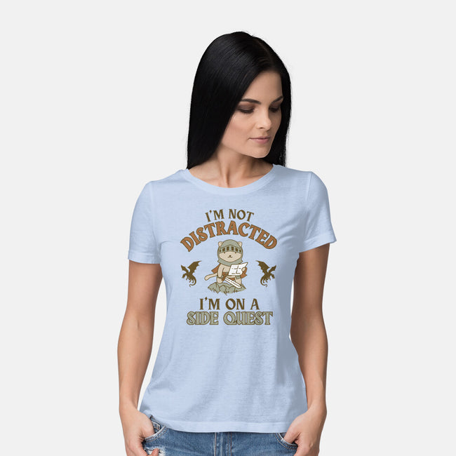 I'm On A Side Quest-Womens-Basic-Tee-brunopires