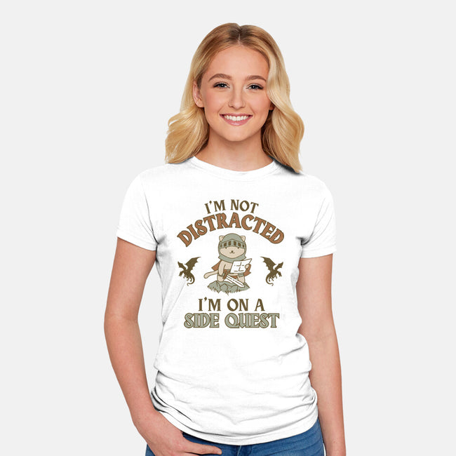 I'm On A Side Quest-Womens-Fitted-Tee-brunopires