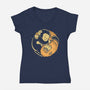 Punch Of Love-Womens-V-Neck-Tee-retrodivision
