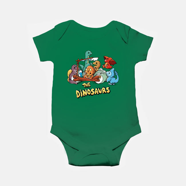 The Dinosaurs-Baby-Basic-Onesie-Vallina84