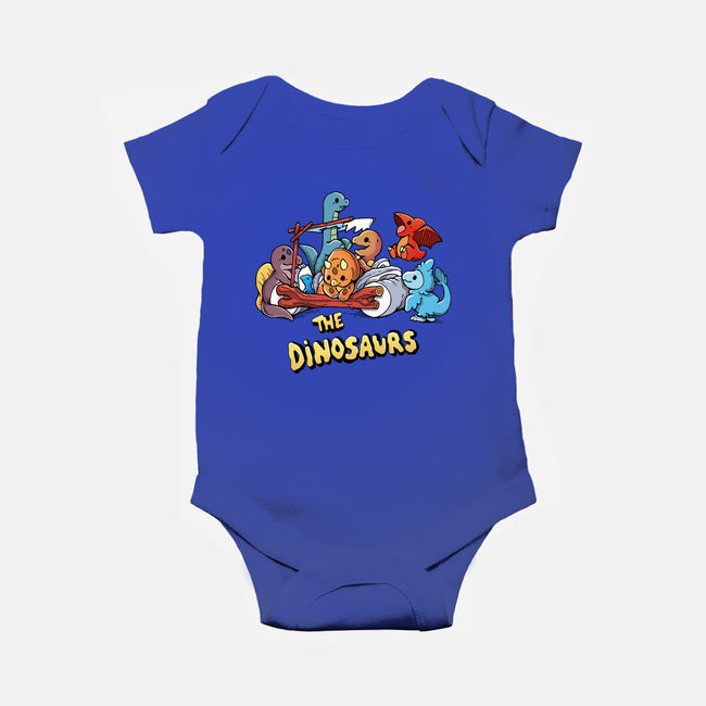 The Dinosaurs-Baby-Basic-Onesie-Vallina84