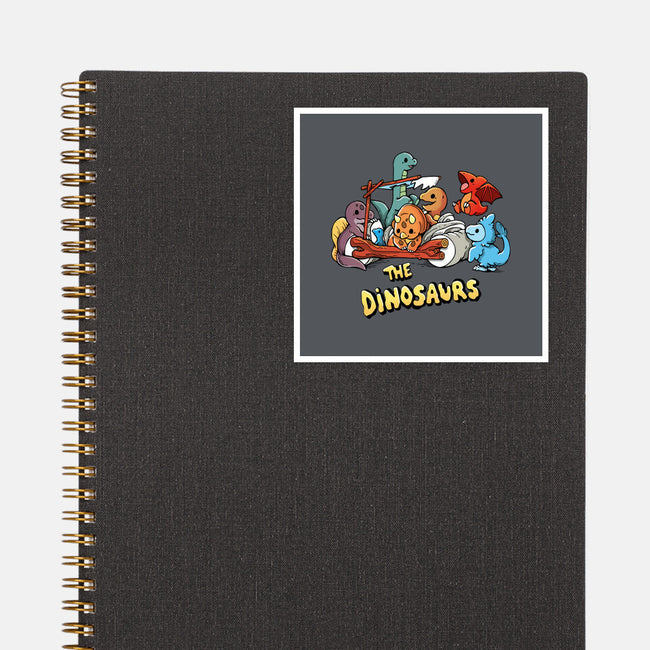 The Dinosaurs-None-Glossy-Sticker-Vallina84